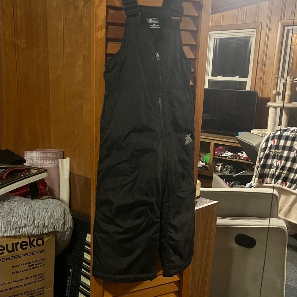 Black Snow Bib Overalls